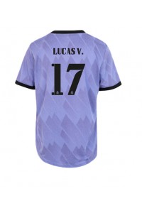 Real Madrid Lucas Vazquez #17 Voetbaltruitje Uit tenue Dames 2022-23 Korte Mouw